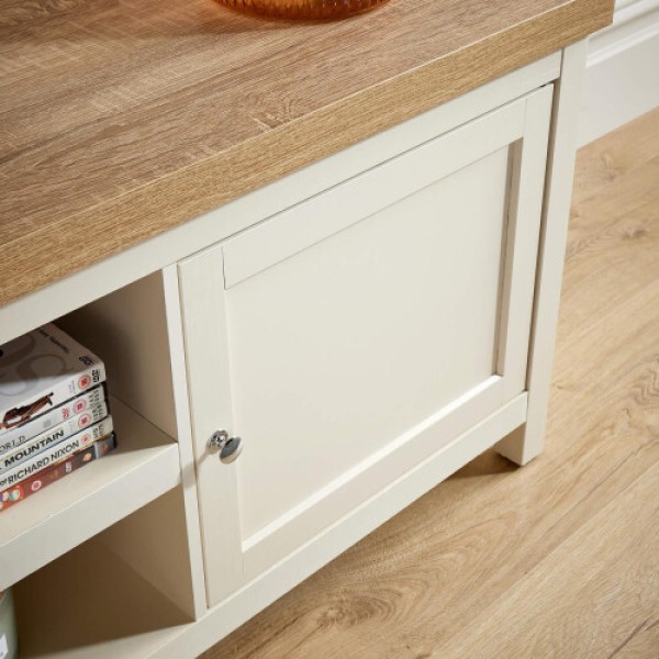 Extra Large 180 cm 36 mm Oak Top TV Cabinet with One Drawer